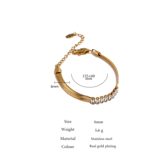 Exquisite Cubic Zirconia Bracelet - Picture 3 of 6